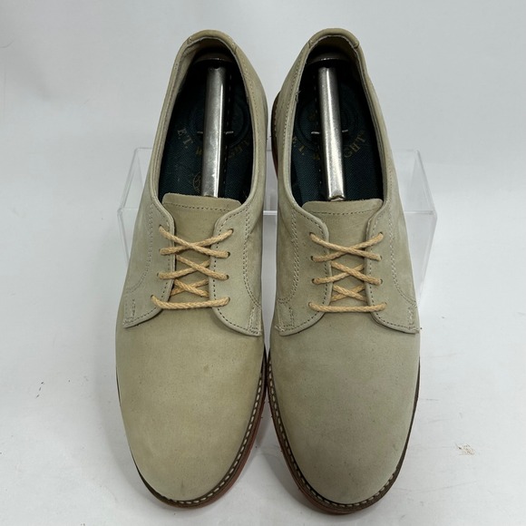 VTG ET Wright Lites Mens Tan Nubuck Leather Derby Shoes‎ Vibram Sole JR88710 9 N main image 5